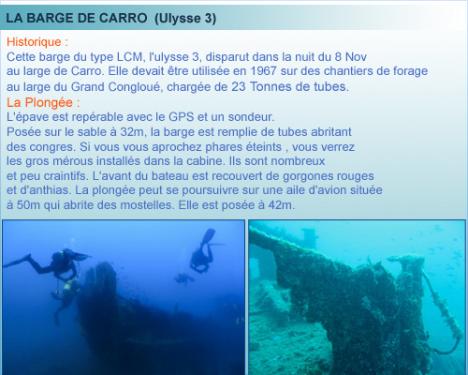 Carro, belle plongée de la cote bleue en provence