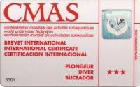 Niveau 3 FFESSM - Plongeur CMAS ***
