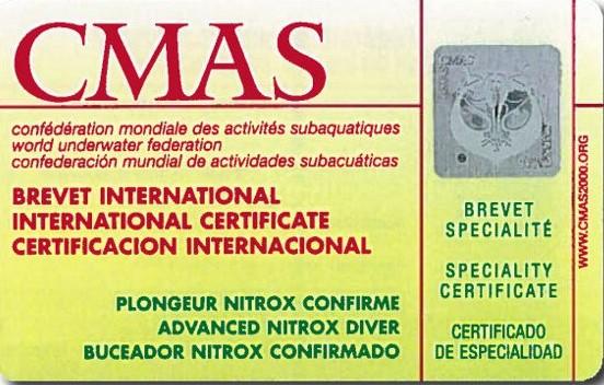 Plongee nitrox qualification plongeur nitrox confirme
